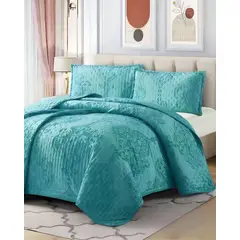 GENERICO - CUBRECAMA QUILT DELGADO DISEÑO TUFTING DE LUJO SUAVE 2 PLAZAS