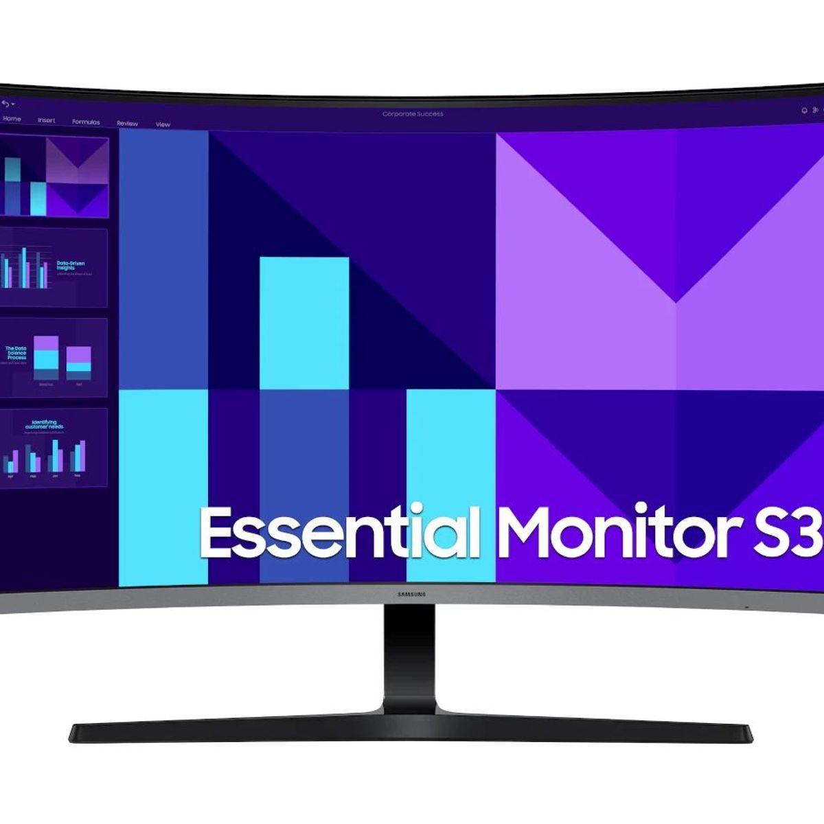 SAMSUNG - Monitor Gamer 32" (Curvo) - Samsung Essential S39GD - Full HD (1920x1080) - 4 ms - 100 Hz