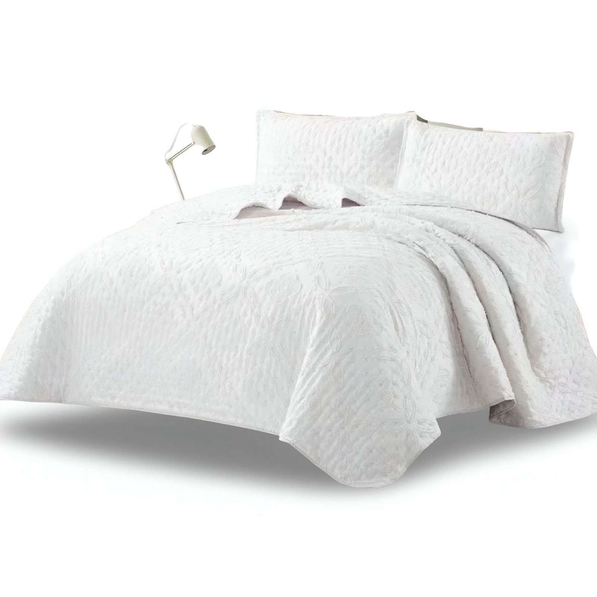 GENERICO - CUBRECAMA QUILT DELGADO DISEÑO TUFTING DE LUJO SUAVE 2 PLAZAS