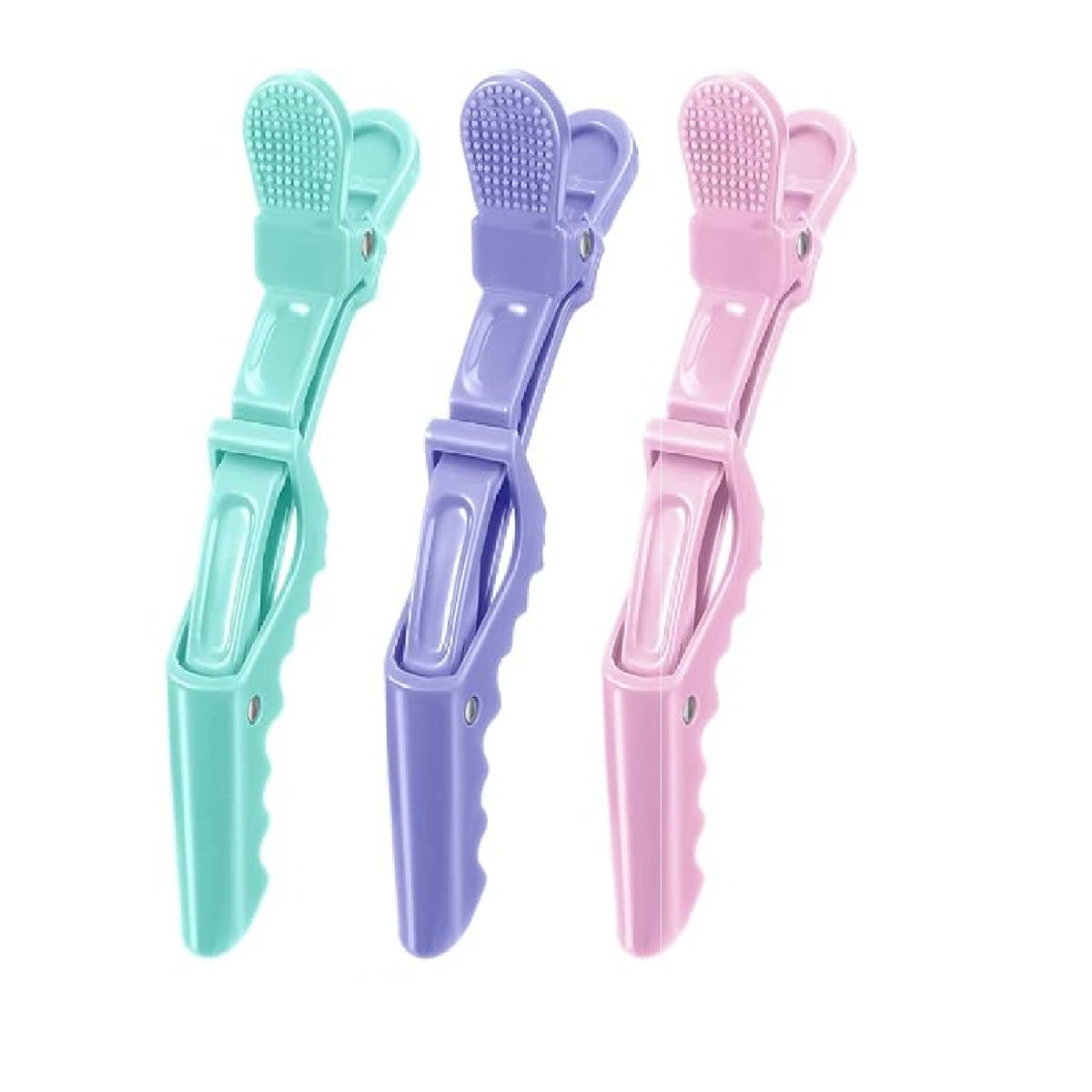 GENERICO - Set de 3 pinzas estilo cocodrilo-