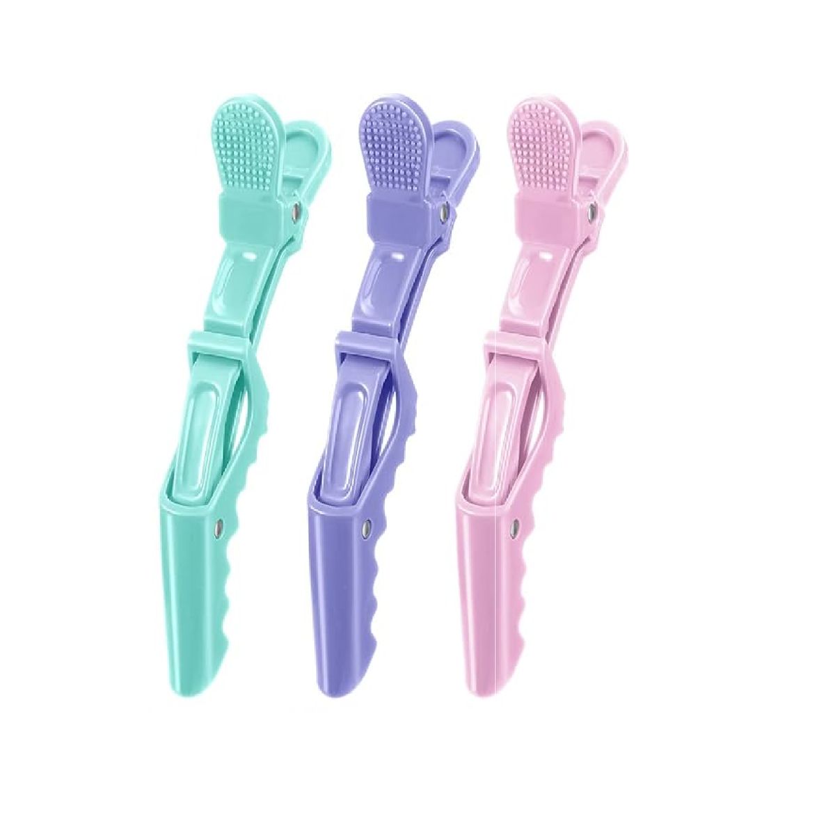 GENERICO - Set de 3 pinzas estilo cocodrilo-