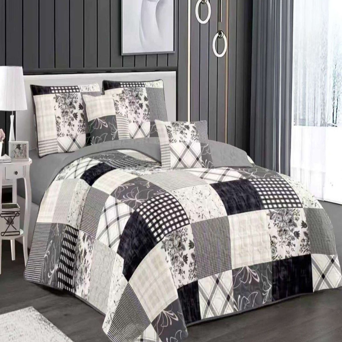 GENERICO - CUBRECAMA COLCHA QUILT VERANO PLAZA Y MEDIA