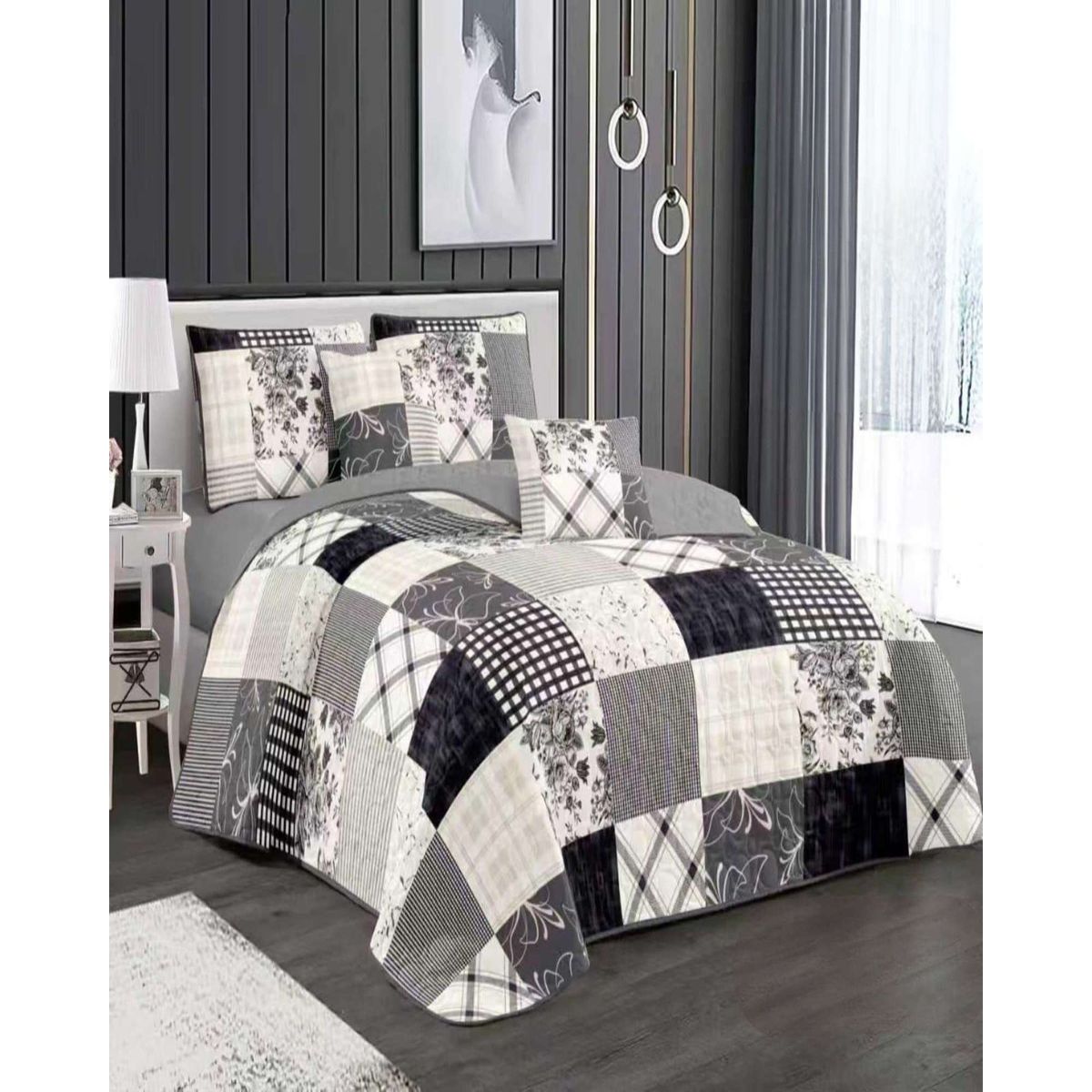 GENERICO - CUBRECAMA COLCHA QUILT VERANO PLAZA Y MEDIA