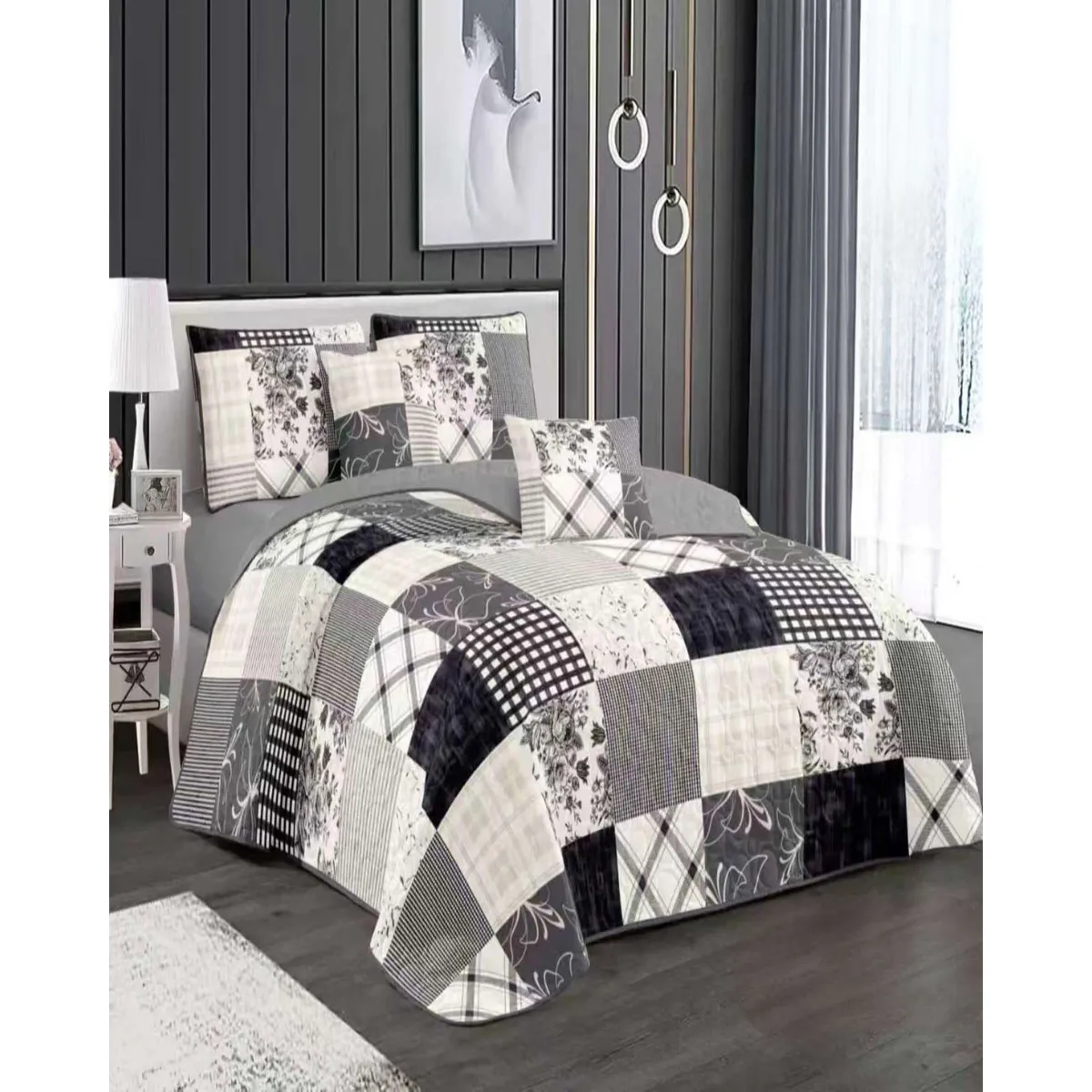 GENERICO - CUBRECAMA COLCHA QUILT VERANO KING