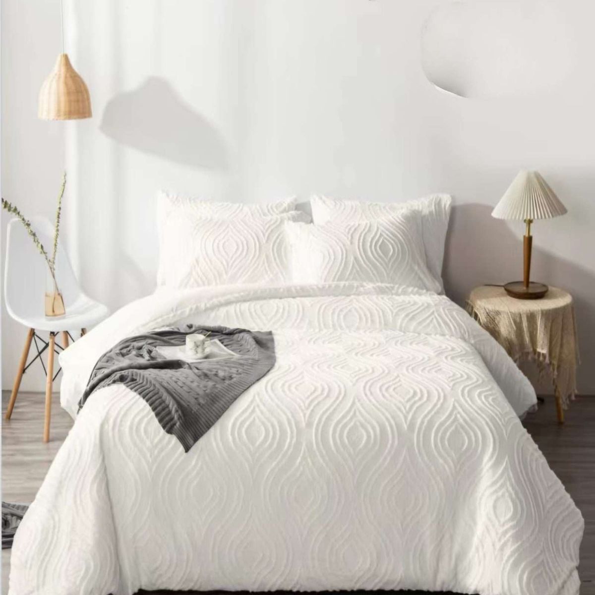 GENERICO - CUBRECAMA QUILT NORDICO DE VERANO DELGADO 2 PLAZAS