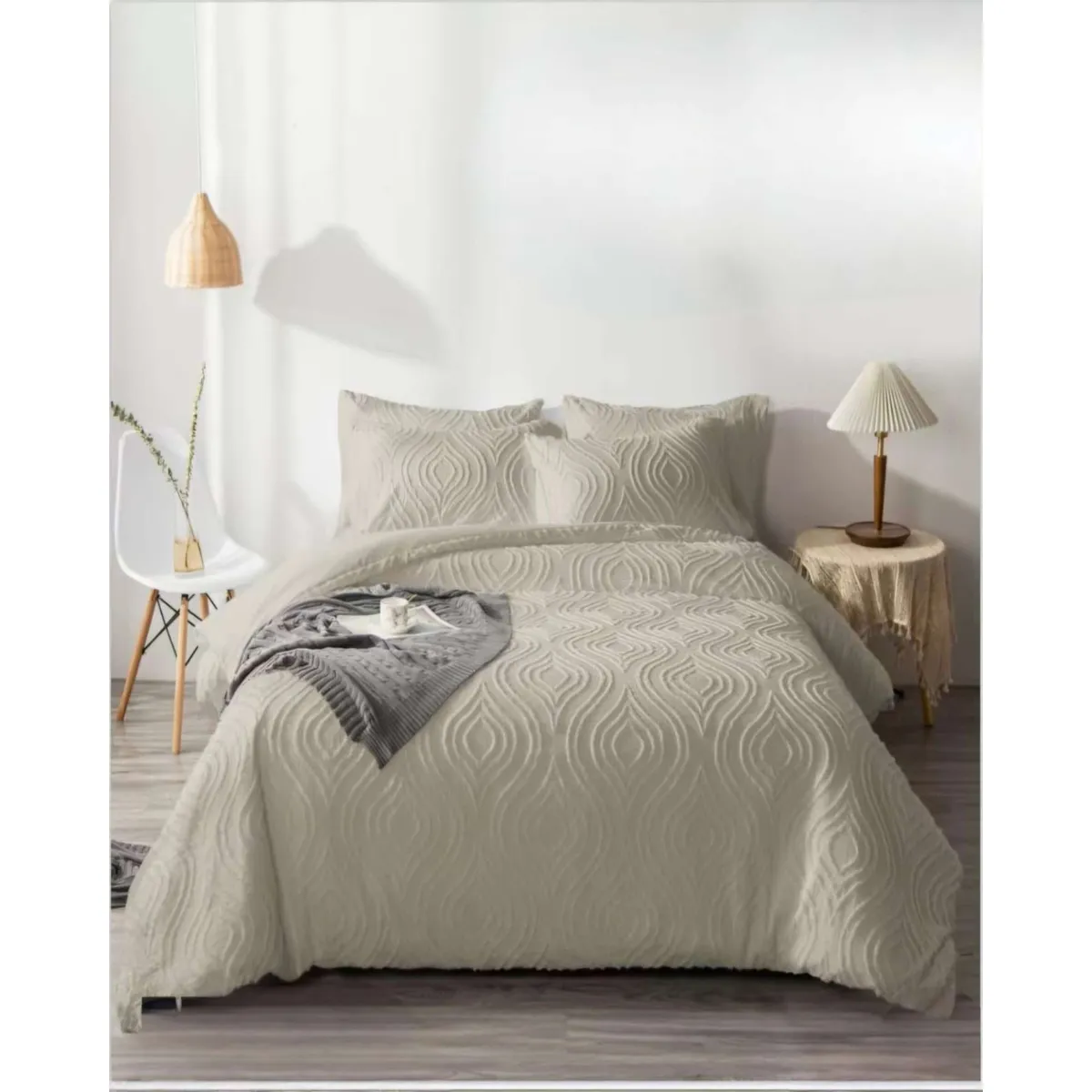 GENERICO - CUBRECAMA QUILT NORDICO DE VERANO DELGADO KING