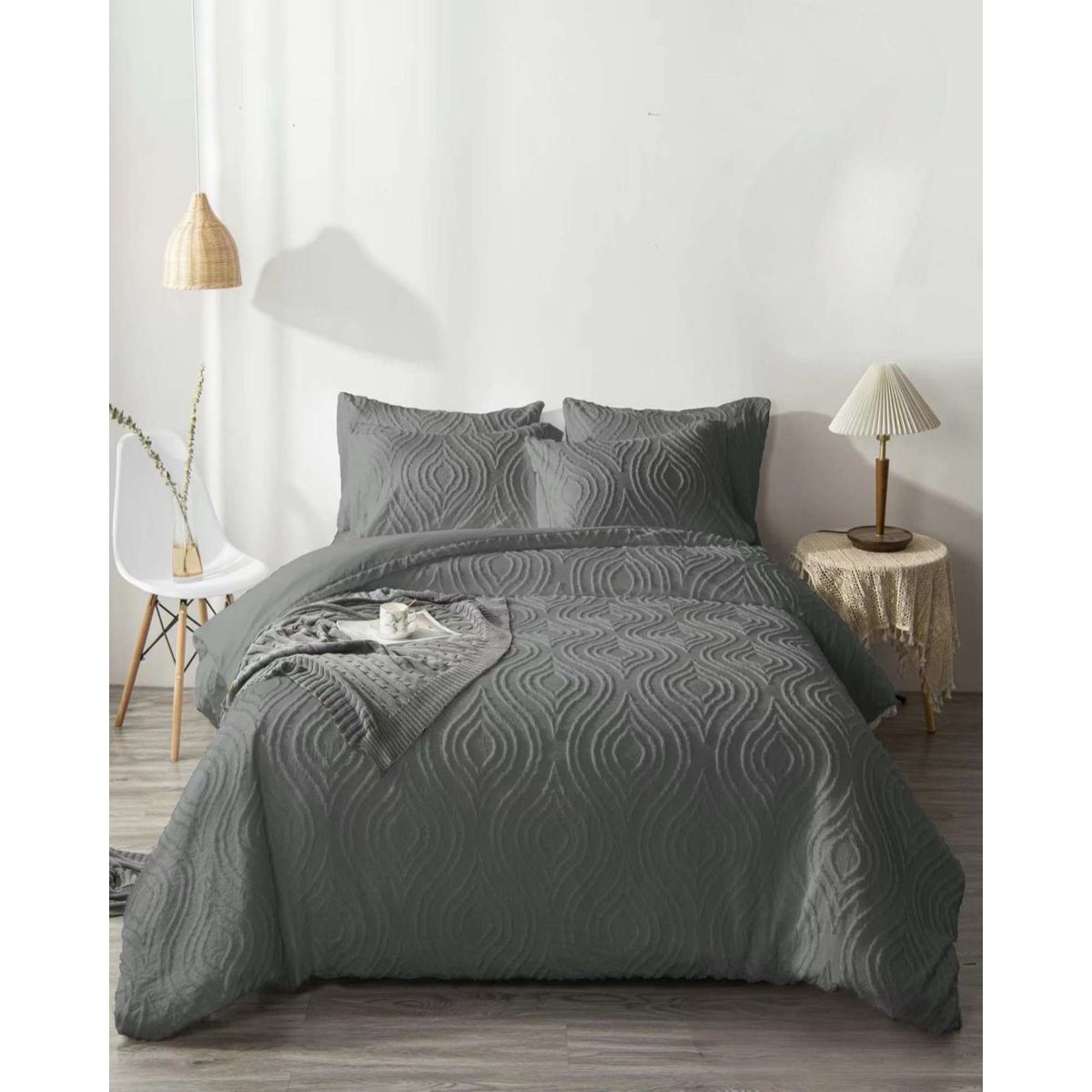 GENERICO - CUBRECAMA QUILT NORDICO DE VERANO DELGADO KING