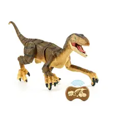 GENERICO - Dinosaurio Control Remoto Velociraptor Sm180 Marron