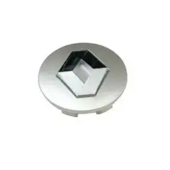 GENERICO - 1 Tapa Centro de Llanta para Renault 57mm Plateado