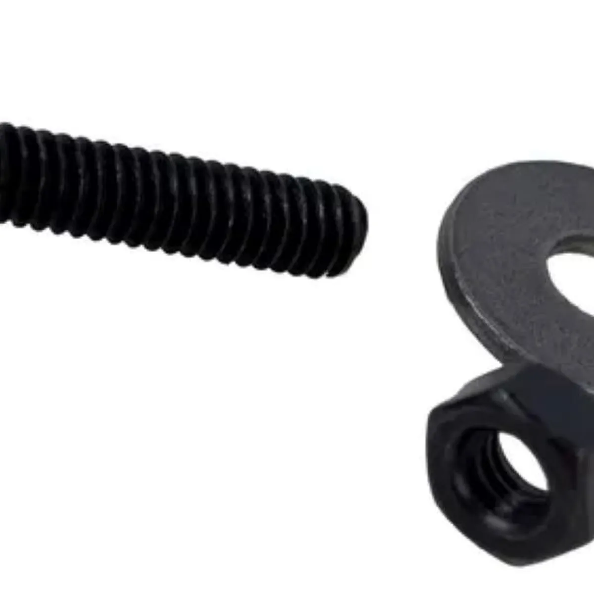 METALFER - Pack Perno Coche 1 /4 x 2 1 /2 Negro Tuerca Y Golilla (100 Un)