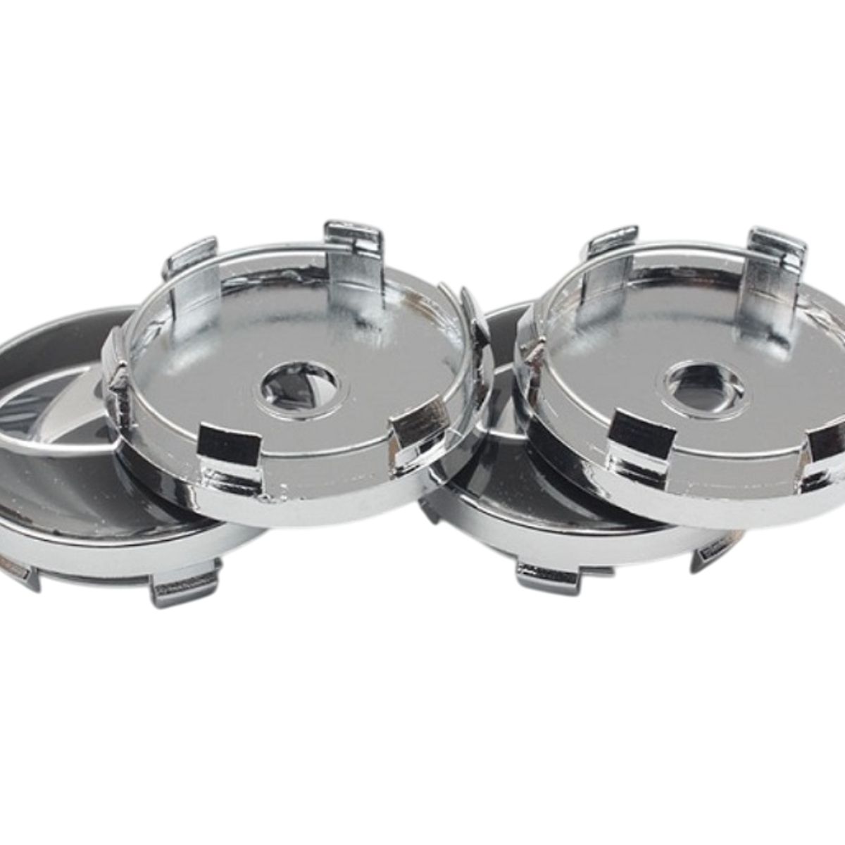 GENERICO - 4 Tapa Centro de Llanta Compatible con Hyundai Negro 60mm