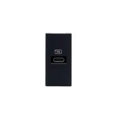 BTICINO - Modulo Cargador Usb C Pd 1M Negro Matix Go
