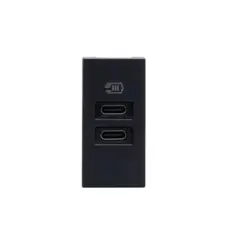 BTICINO - Modulo Cargador Usb Cc 1M Negro Matix Go