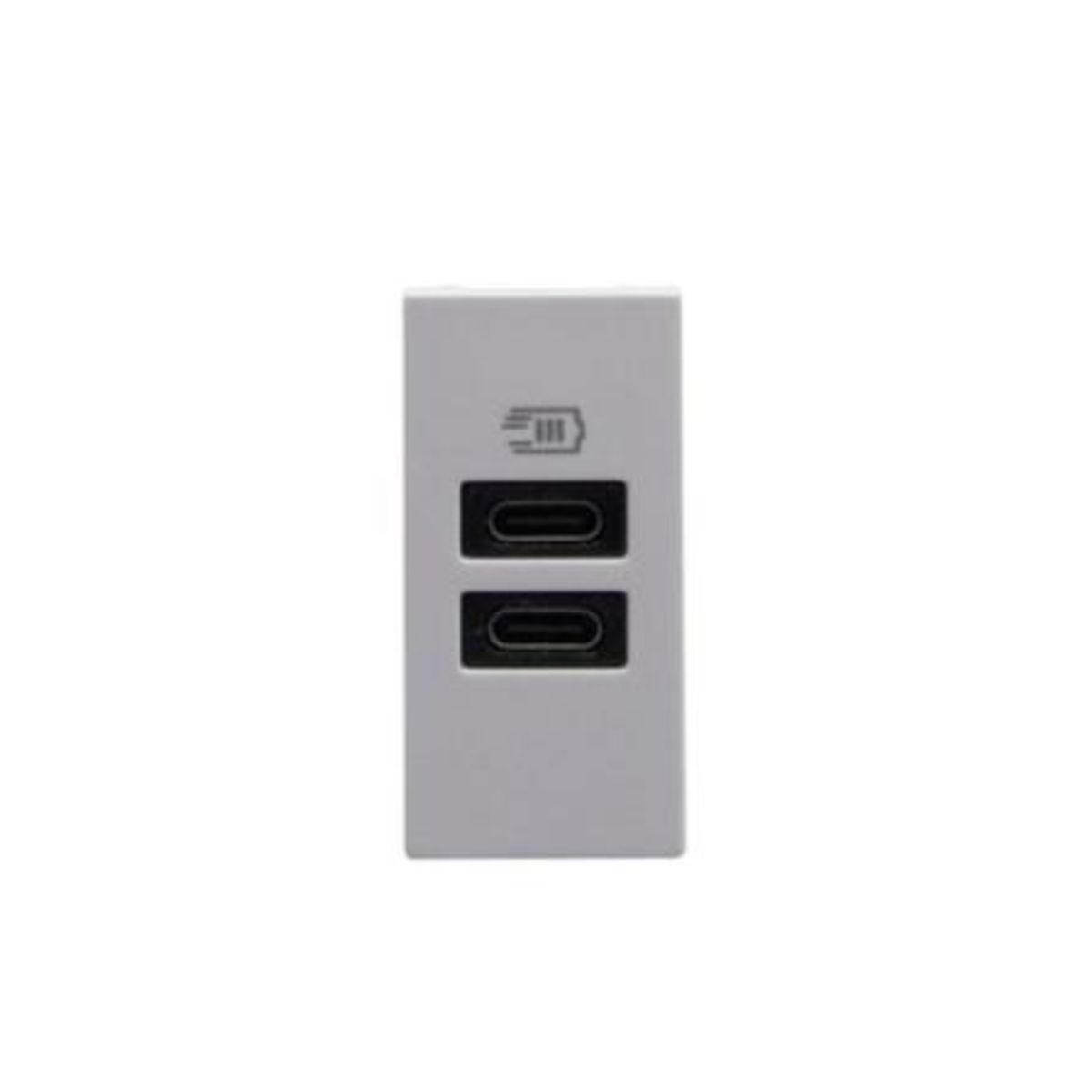 BTICINO - Modulo Cargador Usb Cc Bticino 1M Gris Matix Go