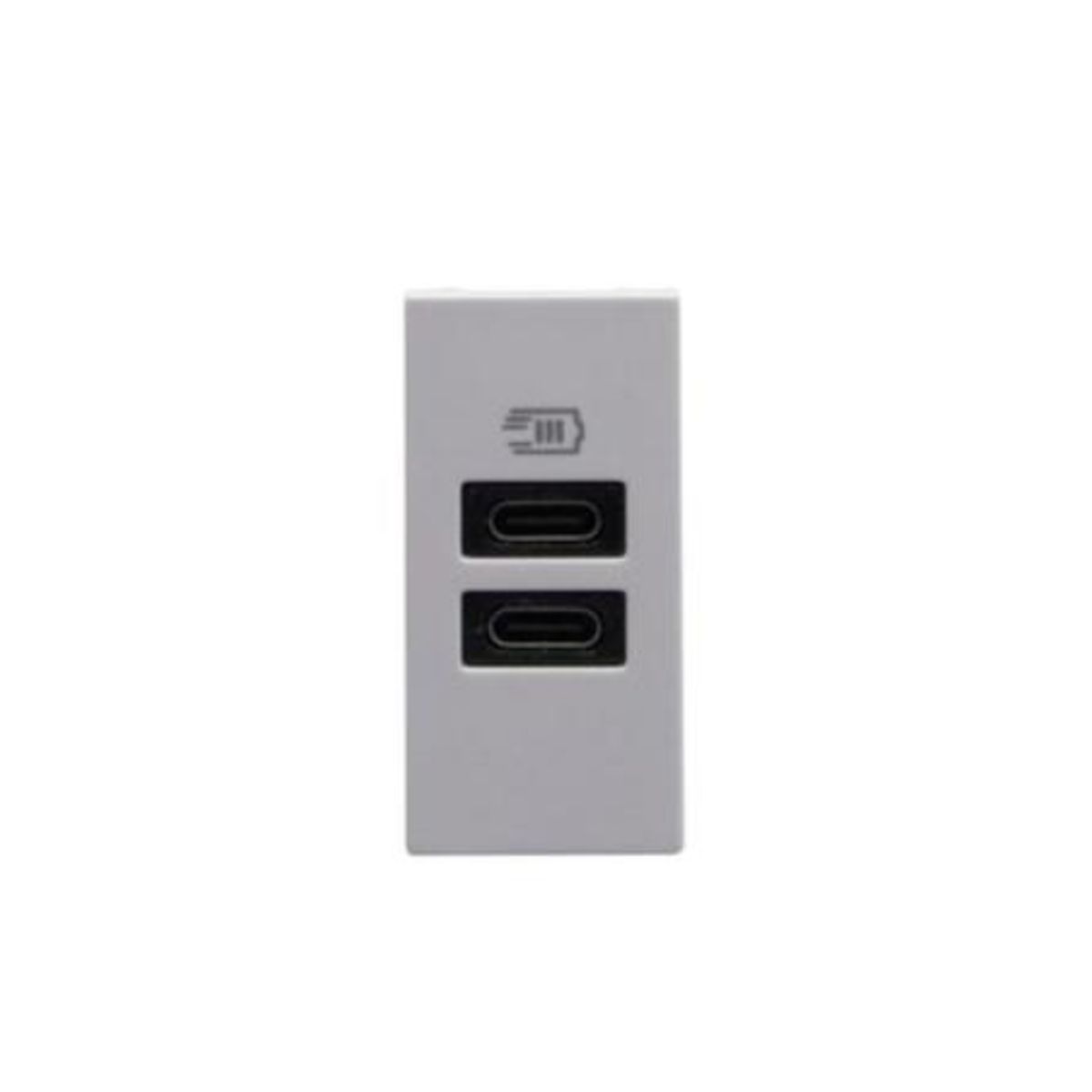 BTICINO - Modulo Cargador Usb Cc Bticino 1M Gris Matix Go