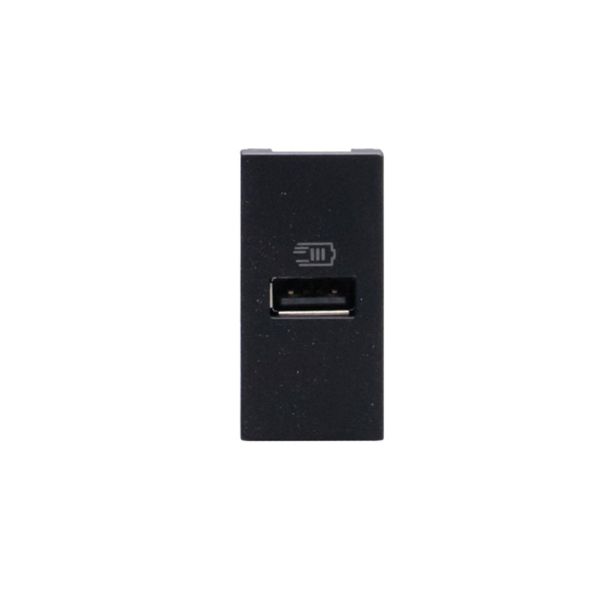 BTICINO - Módulo Cargador Usb A Bticino 1M Negro MatixGO