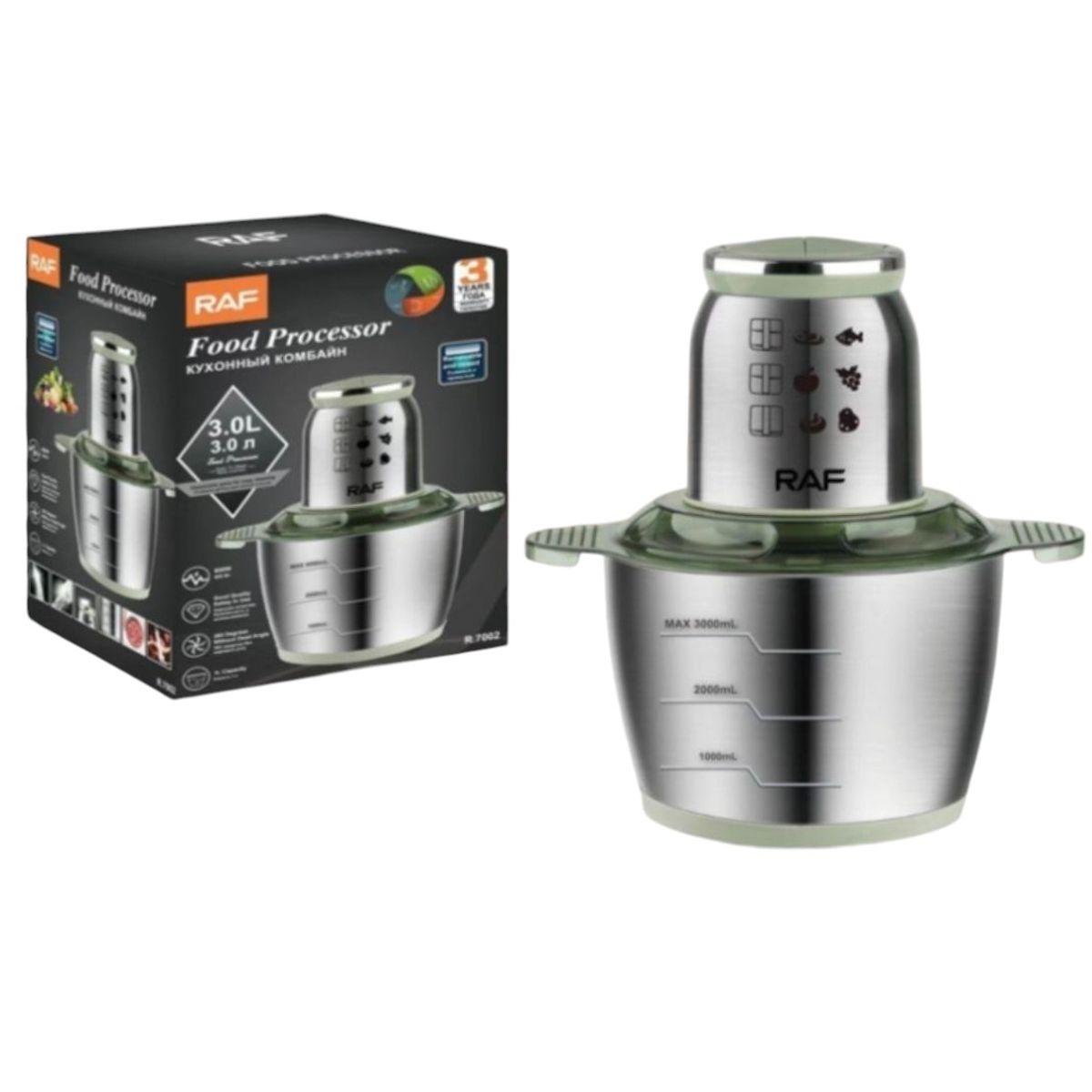 RAF - Procesador de Alimentos RAF 3 Litros