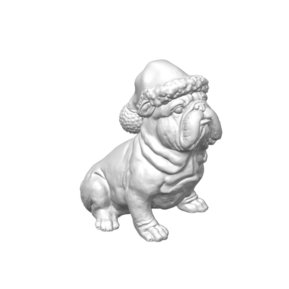 GENERICO - Figura - Bulldog Británico Navideño