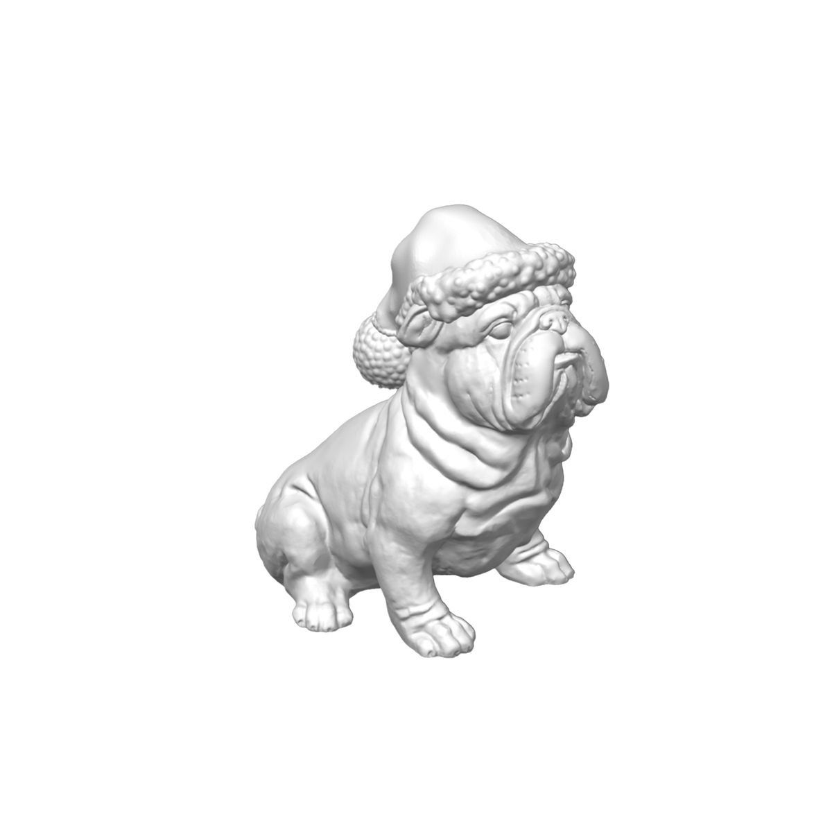 GENERICO - Figura - Bulldog Británico Navideño