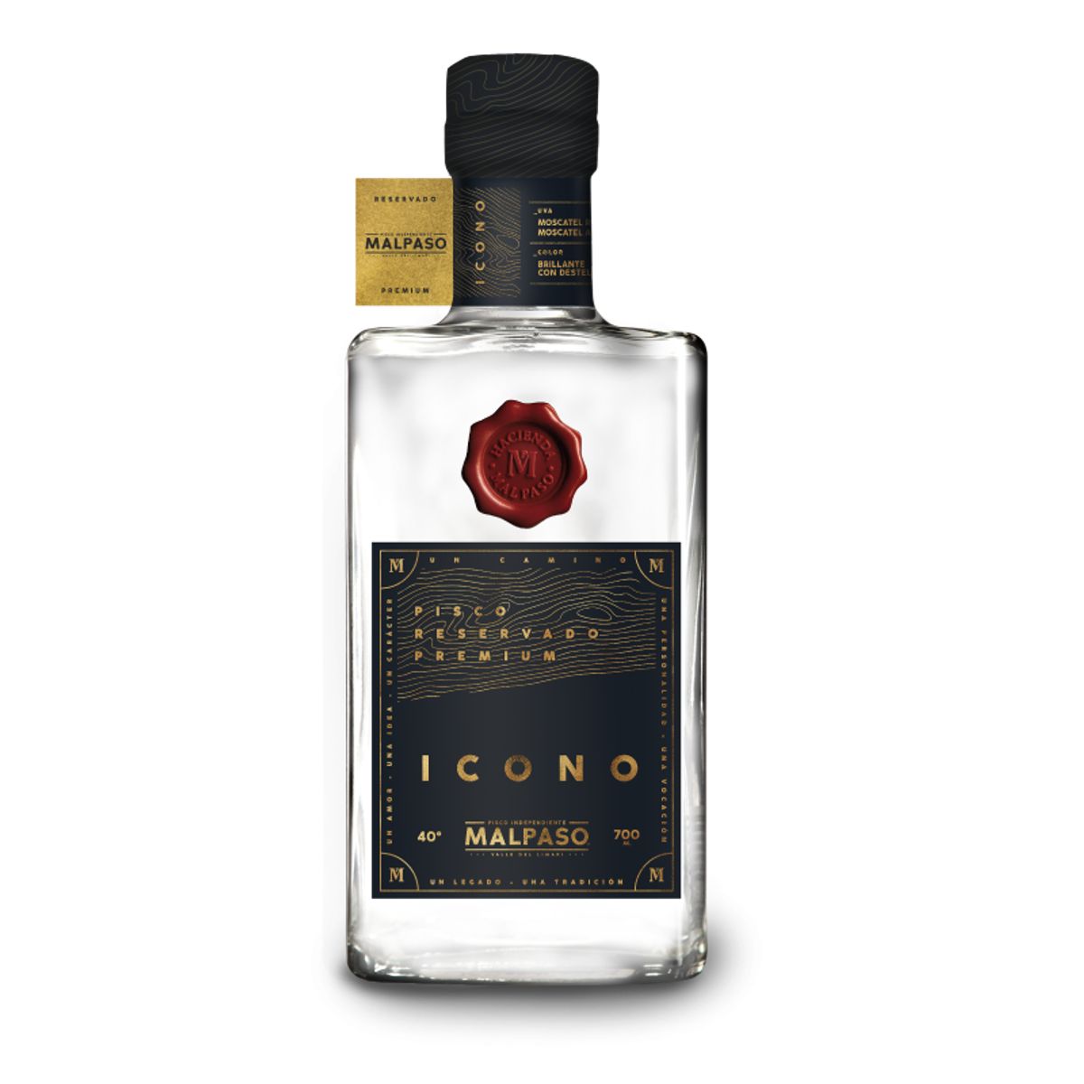 MAL PASO - Pisco MalPaso Ícono 40° 700cc.