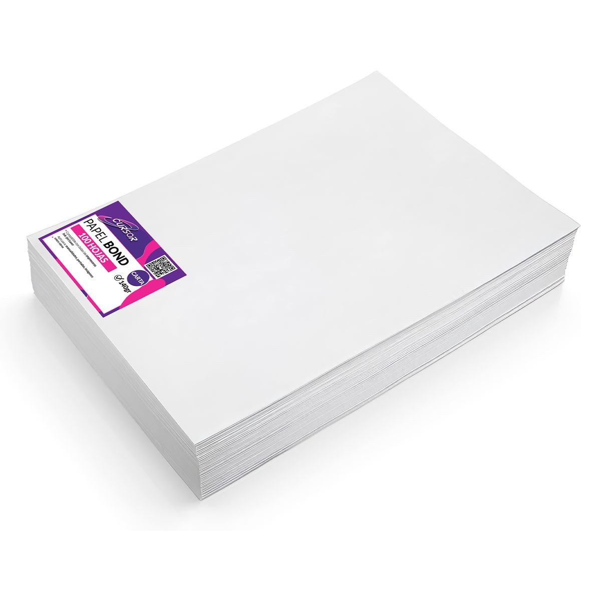 CURSOR - PAPEL BOND CARTA 140G 100H CURSOR - A - Blanco - CARTA