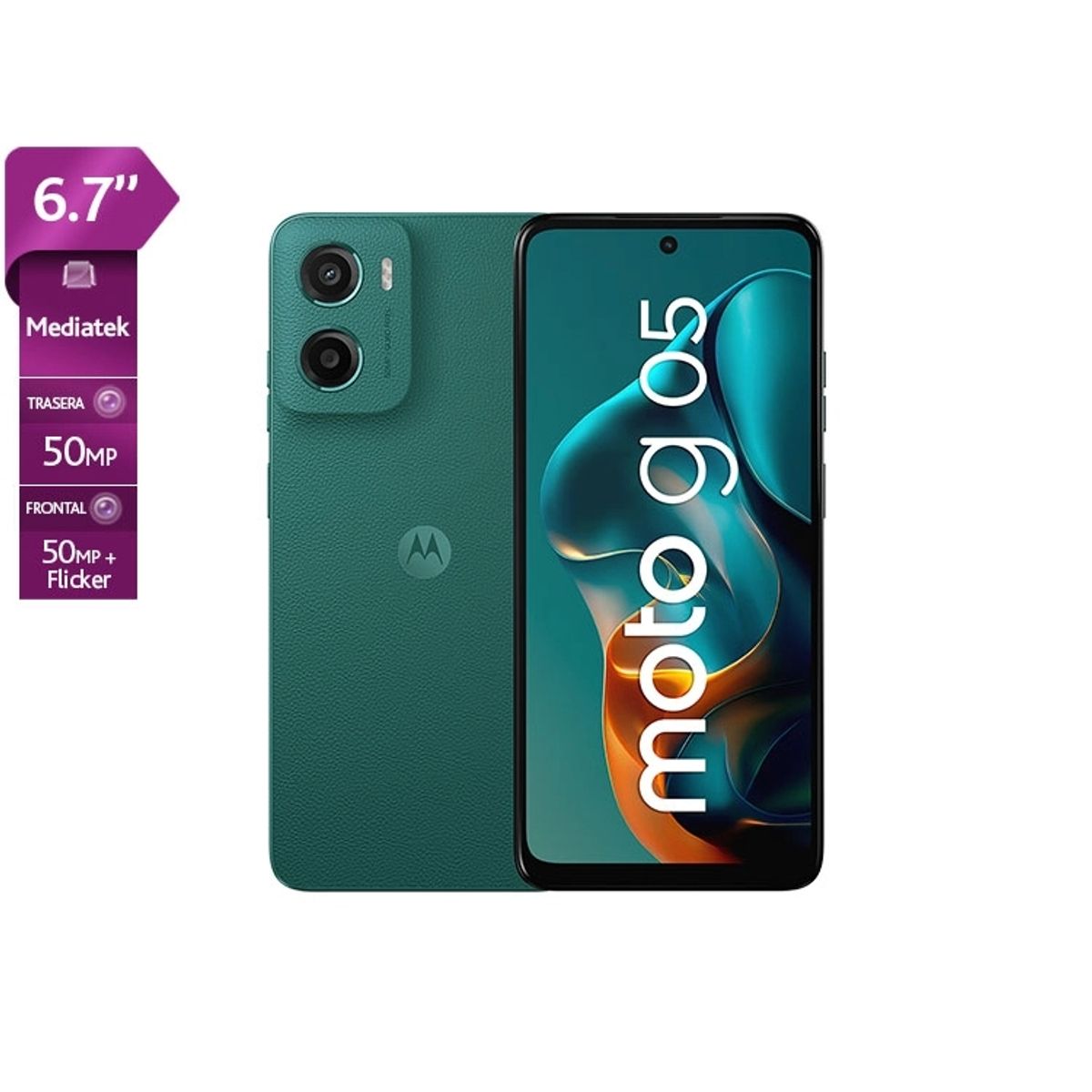 MOTOROLA - Motorola Moto G05 4gb Ram 64gb Verde  Cámara 50mp  Batería 5200mah