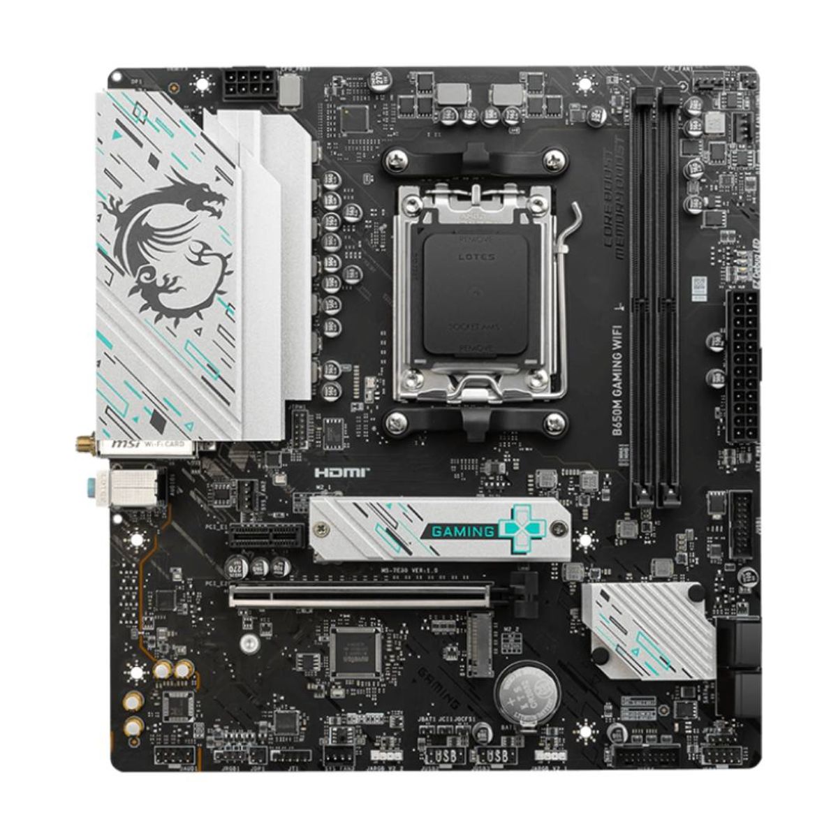 MSI - Placa Madre MSI B650M GAMING WIFI, mATX, DDR5, AM5