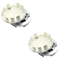 GENERICO - 4 Tapa Centro de Llanta Compatible con Nissan Plateado 54mm