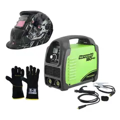 INDURA - Kit Soldadora 160A + Máscara Redbo RBLYE64 + Guante