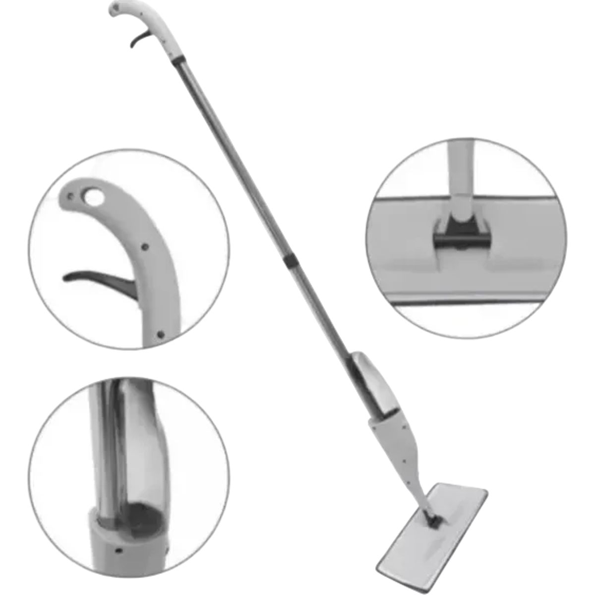 GENERICO - Mopa Spray Rociador Trapeador Pisos - Blanco