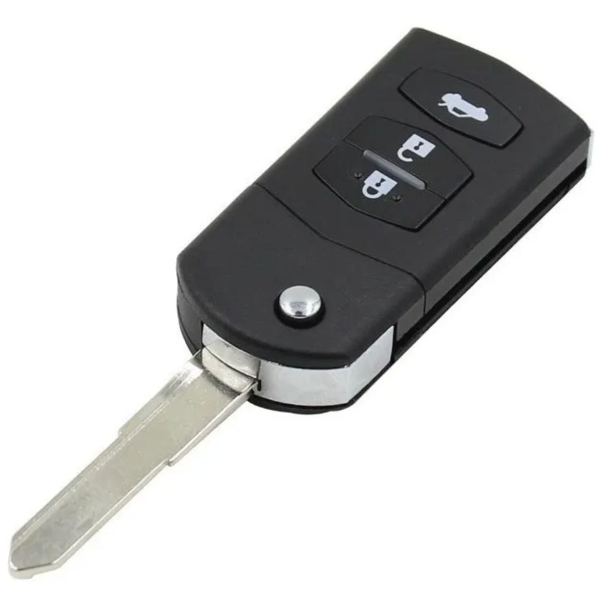 GENERICO - Carcaza Llave para Mazda 3 5 6 Navaja 3 Botones