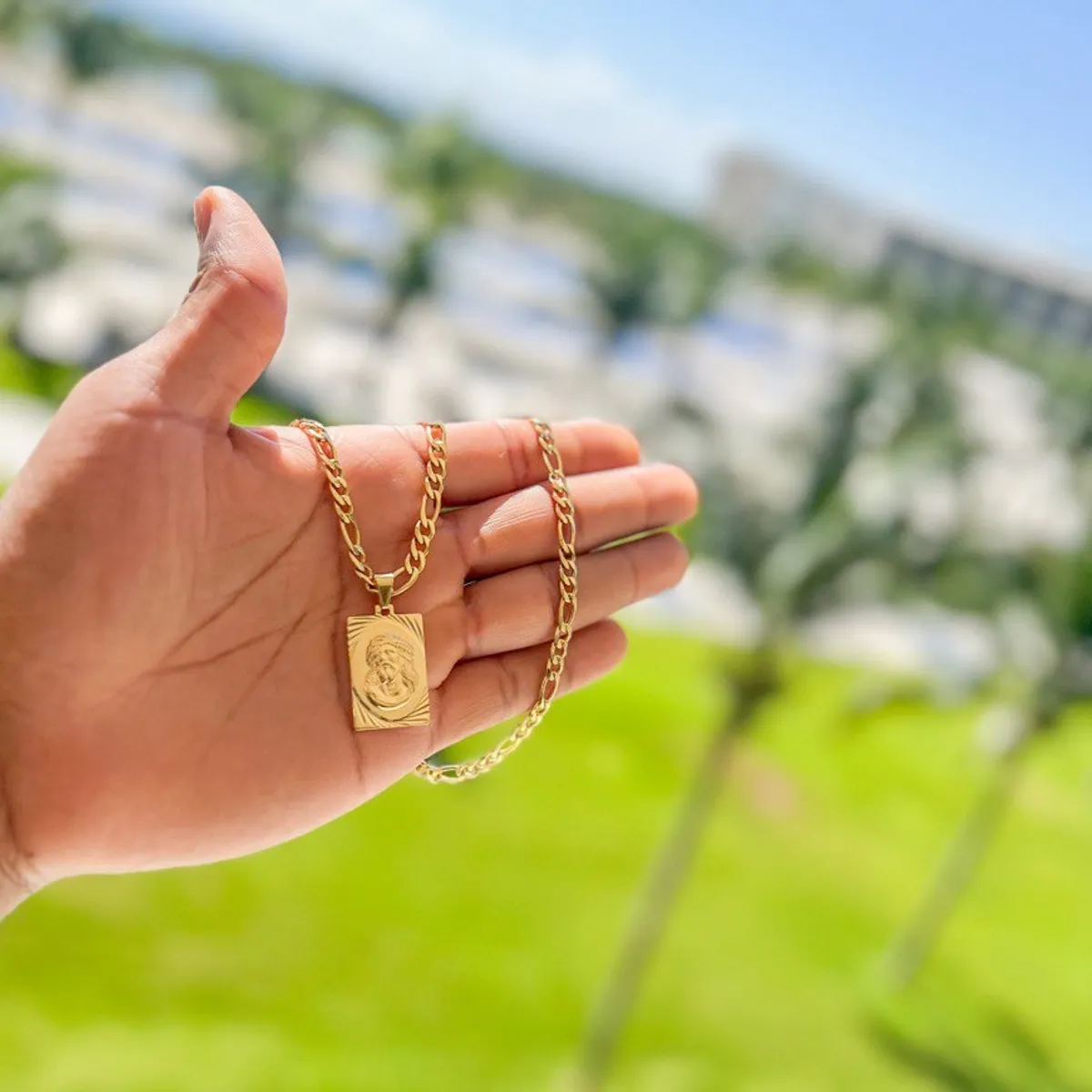 GENERICO - Conjunto Cadena y Colgante en Oro Laminado 18k