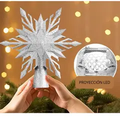 GENERICO - Copo de Navidad Proyector Led para Arbol Navidad