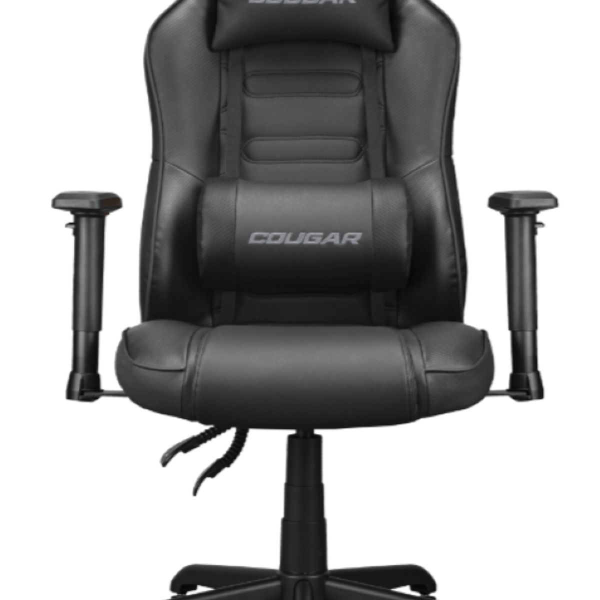 COUGAR - Silla Gamer - Cougar Fusion S - Black - Soporte máx. 120 kg - Reposabrazos 2D