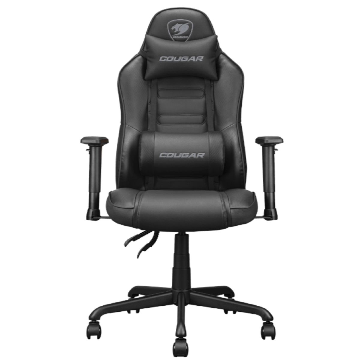 COUGAR - Silla Gamer - Cougar Fusion S - Black - Soporte máx. 120 kg - Reposabrazos 2D