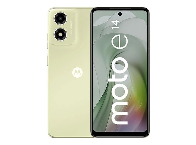 Moto E14 2GB RAM 64GB Pantalla 66 90Hz Dolby Atmos Batería 5000mah Verde