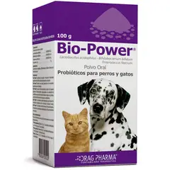 DRAG PHARMA - Biopower Prebióticos Perros&gatos Suplemento 100g