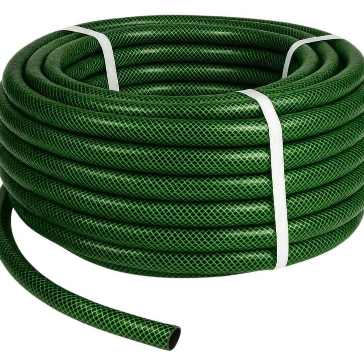 GENERICO - Manguera Jardin Reforzada 1/2 Pulgada 3 Capas 10 Mts Verde Oscuro