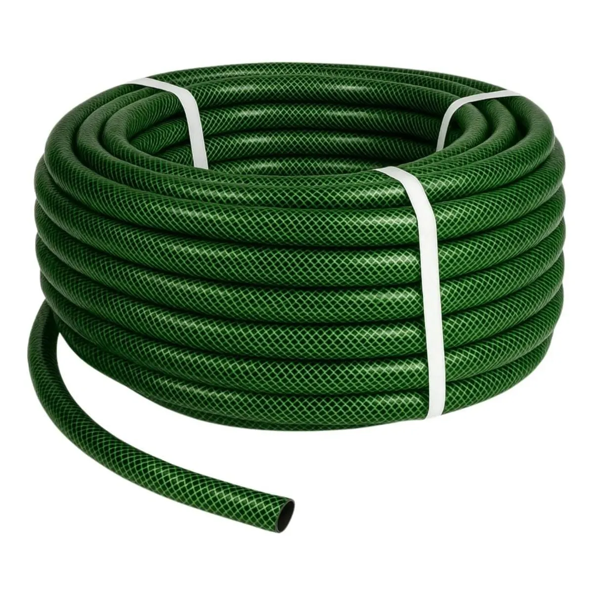 GENERICO - Manguera Jardin Reforzada 1/2 Pulgada 3 Capas 10 Mts Verde Oscuro