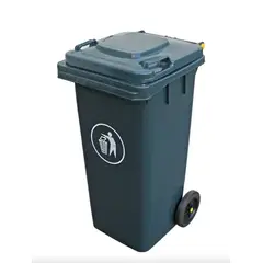 GENERICO - Basurero Contenedor De Basura 240 Litros Con Ruedas, Colores Color Negro