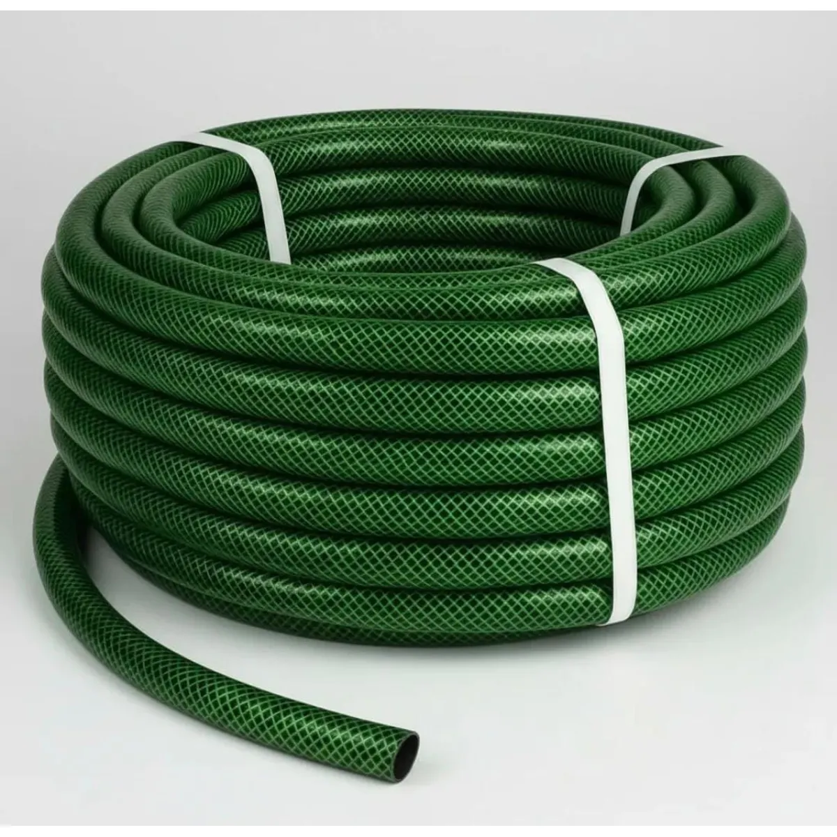 GENERICO - Manguera Jardin Reforzada 1/2 Pulgada 3 Capas 50 Mts Verde Oscuro