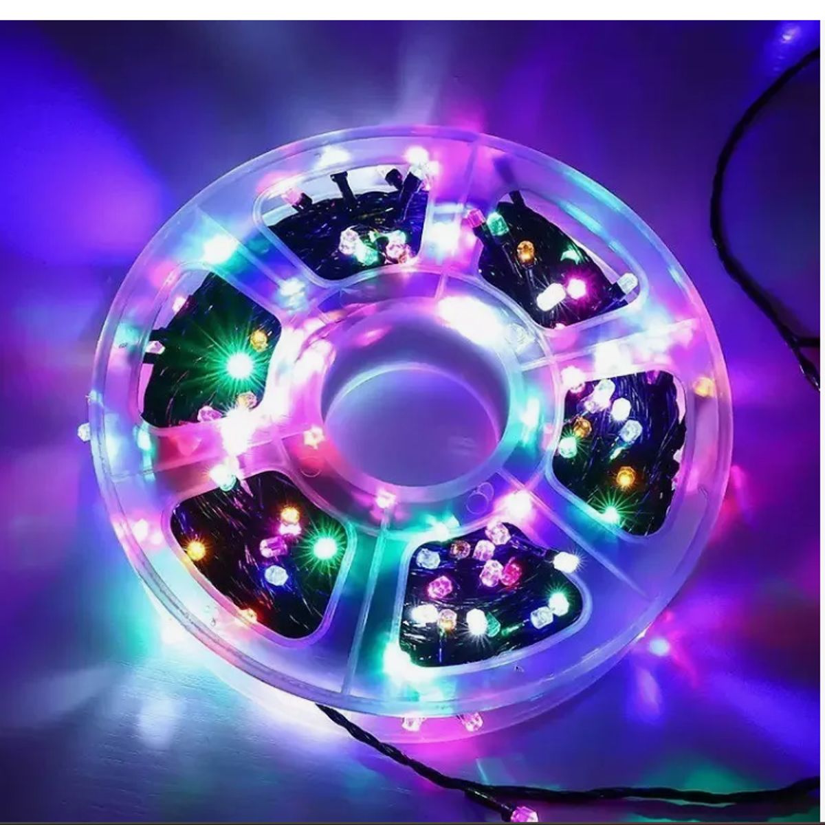 GENERICO - Luces  De Navidad LED Rollo 50 metros 240 leds Multicolor