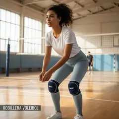 MUUK - RODILLERA CLASICA VOLLEY AZUL OSCURO M