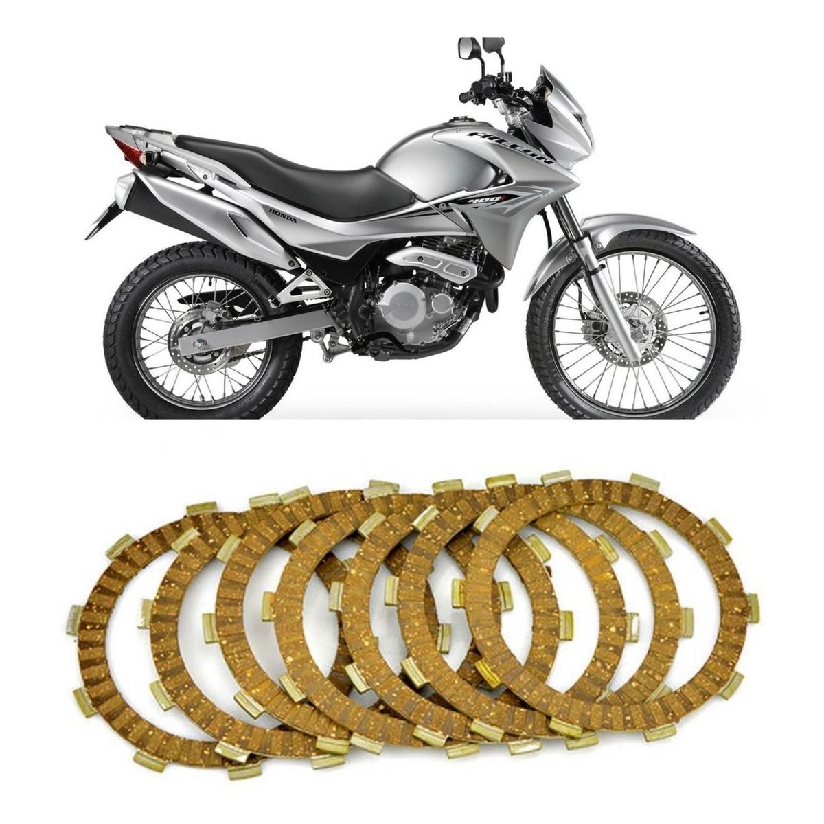 GENERICO - Juego De Discos De Embrague Honda Falcon Nx400 Japones