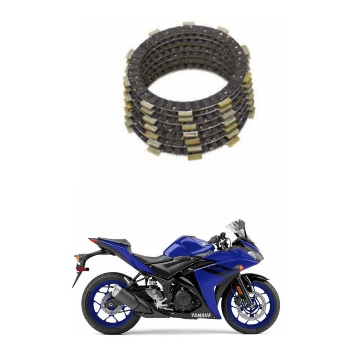 GENERICO - Discos De Embrague Para Moto Yamaha R3  Mt 03  Mt03a  R3a