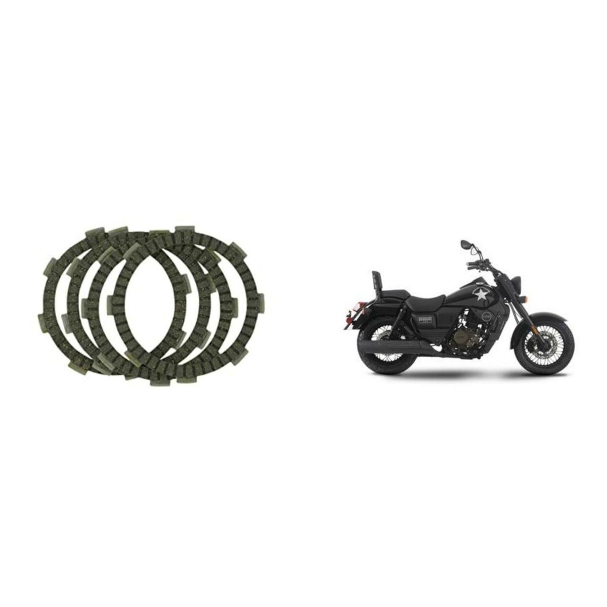 GENERICO - Discos De Embrague Para Moto Um Renegade 200