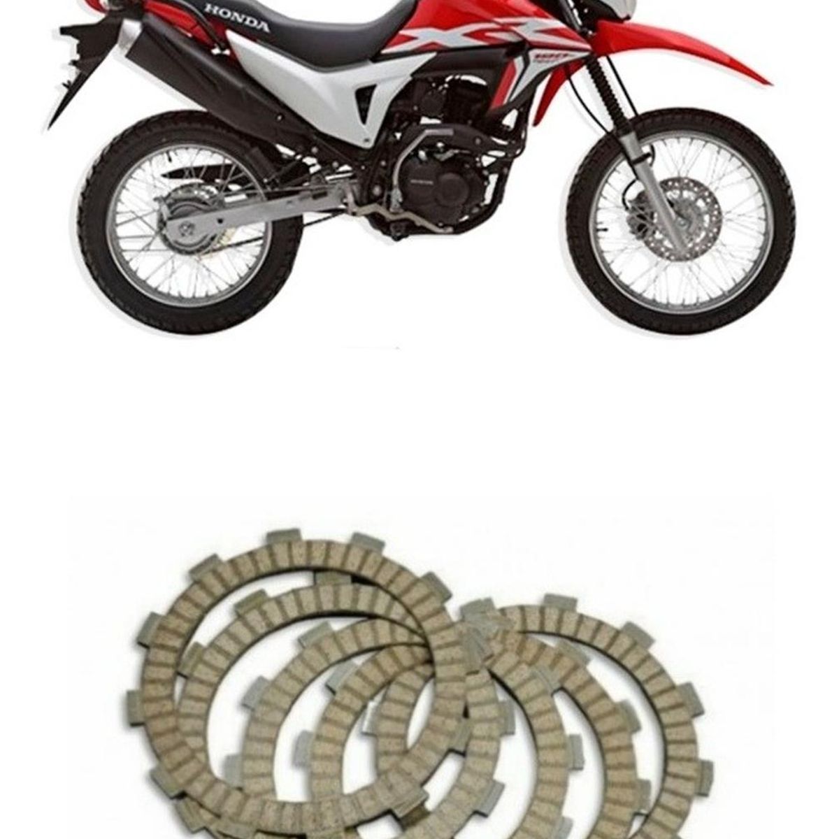 GENERICO - Discos Embrague Para Honda Xr 125 Xr 150l  Xr 190l NX 190