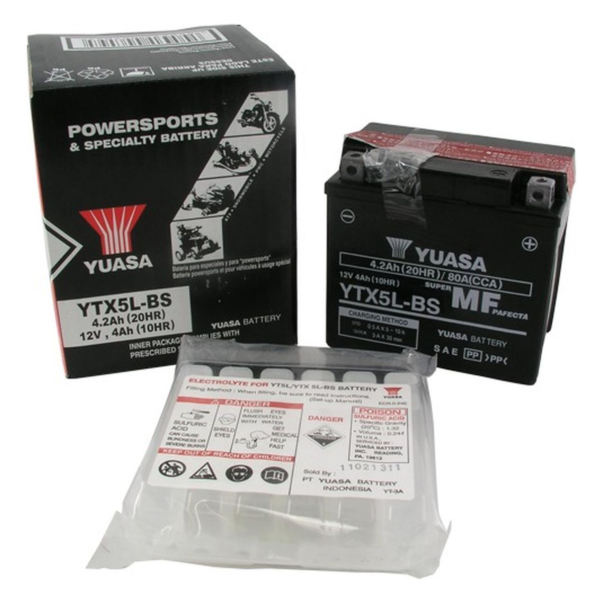 GENERICO - Bateria De Moto Ytx5l Yuasa Original Japonesa