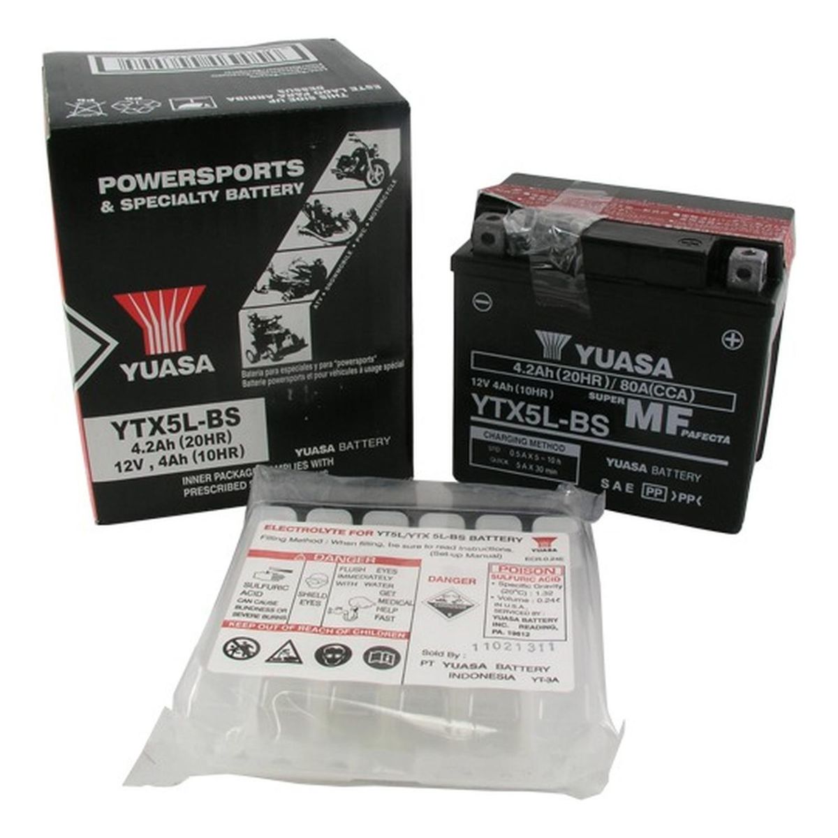 GENERICO - Bateria De Moto Ytx5l Yuasa Original Japonesa
