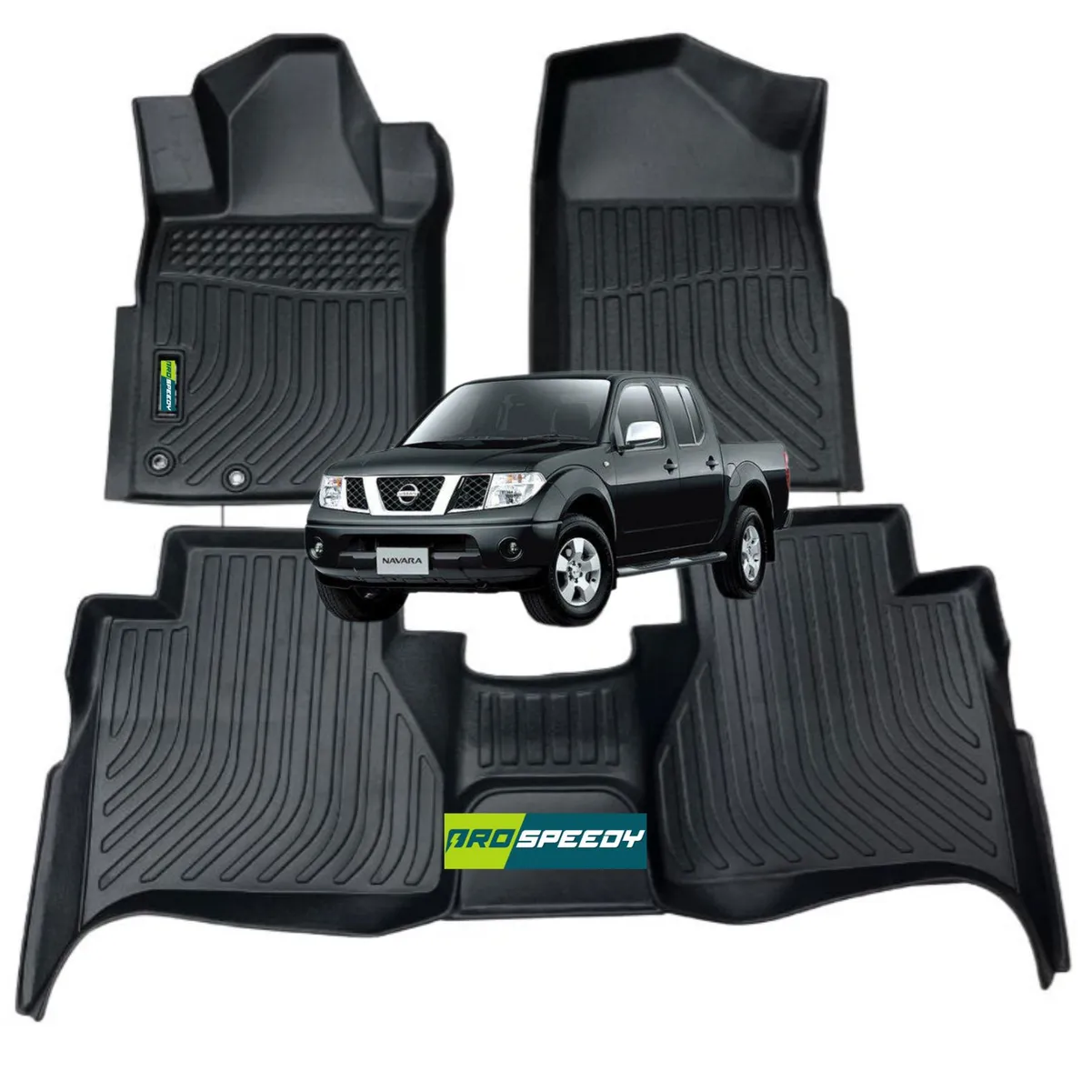 GENERICO - PISOS CALCE PERFECTO PROSPEEDY NISSAN NAVARA FRONTIER 2008-2015 3PIEZAS